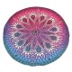 145CM Bohemia Floral Blue Purple Round Yoga Mat Beach Towel Shawl Wall Hanging Tapestry