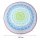 147CM Bohemia Round Yoga Mat Blue Green Beach Printing Throw Towel Shawl Wall Hanging Tapestry