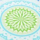 147CM Bohemia Round Yoga Mat Blue Green Beach Printing Throw Towel Shawl Wall Hanging Tapestry