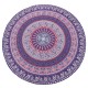 147CM Bohemia Round Yoga Purple Mat Beach Printing Throw Towel Shawl Wall Hanging Tapestry