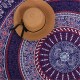 147CM Bohemia Round Yoga Purple Mat Beach Printing Throw Towel Shawl Wall Hanging Tapestry