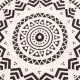 150CM Bohemia Black White Round Hippie Tapestry Throw Mandala Towel Yoga Mat Shawl Beach Gowns