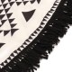 150CM Bohemia Black White Round Hippie Tapestry Throw Mandala Towel Yoga Mat Shawl Beach Gowns