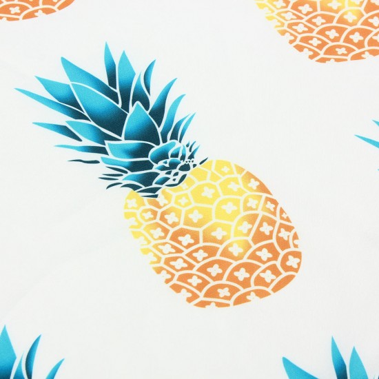 150CM Pineapple Pattern Round Yoga Mat Beach Printing Towel Shawl Wall Hanging Tapestry