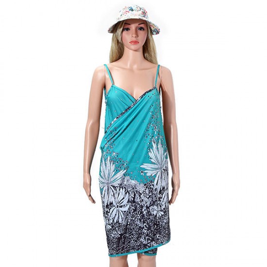 Women Ladies Summer Printed Spandex Slip Sun Protective Beach Towels Beach Dress Women Ladies Summer Printed Spandex Slip Sun Protective Beach Towels Beach Dress