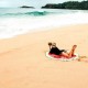 Women Summer Round Watermelon Printing Beach Towel Multi-Purpose Sunscreen Shawl Scarf