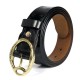 100CM Women Retro Printed Leather Belt Outdoor Fashion Carved Jeans Belts With Pin Buckle