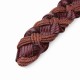 110CM Women Belt Bonded Leather Weaving Pattren Pin Buckle Strip
