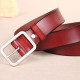 110CM Women Second Layer Leather Belt Pin Buckle Trousers Strap Casual Waistband for Jeans Cowboy