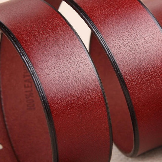 110CM Women Second Layer Leather Belt Pin Buckle Trousers Strap Casual Waistband for Jeans Cowboy 110CM Women Second Layer Leather Belt Pin Buckle Trousers Strap Casual Waistband for Jeans Cowboy