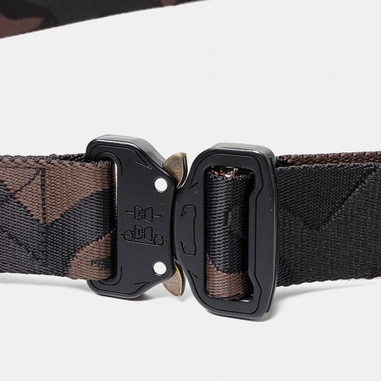 160cm Nylon Waist Leisure Belts Zinc Alloy Tactical Belt Quick Release Inserting Buckle