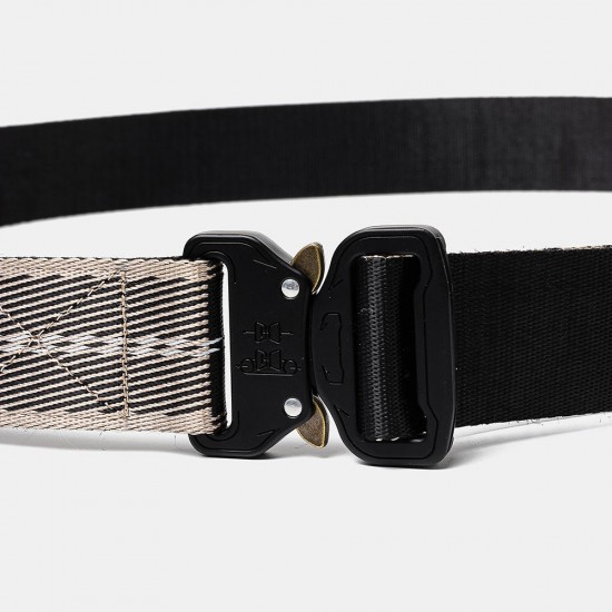 160cm Nylon Waist Leisure Belts Zinc Alloy Tactical Belt Quick Release Inserting Buckles