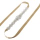 Bridal Vintage Crystal Sash-Rhinestone Diamond  Ribbon Wedding Dress Belt