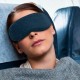 Adjustable Velvet Blackout 3D Contoured Eyeshade Eye Mask for Sleeping