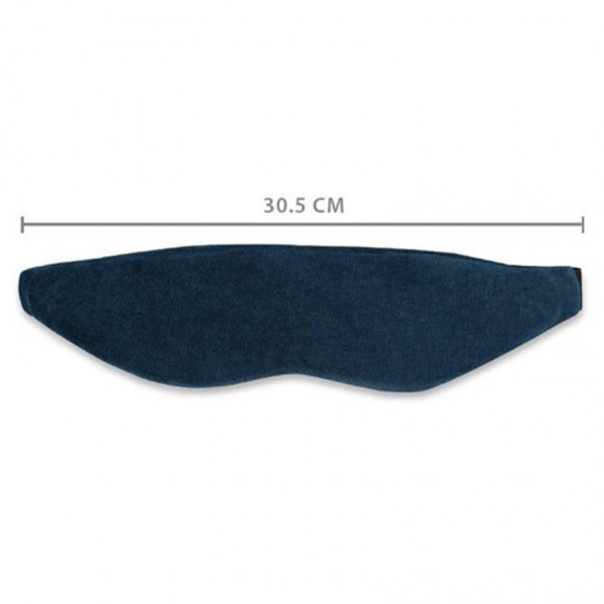 Adjustable Velvet Blackout 3D Contoured Eyeshade Eye Mask for Sleeping