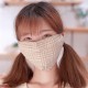 Unisex Cotton Plaid Mask Warm Dustproof Breathable Riding Face Mask