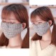 Unisex Cotton Plaid Mask Warm Dustproof Breathable Riding Face Mask