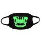 Unsiex Men Noctilucence Luminous Green Cartoon Skeleton Pattern Anti-Dust Cotton Mouth Mask Unsiex Men Noctilucence Luminous Green Cartoon Skeleton Pattern Anti-Dust Cotton Mouth Mask