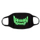 Unsiex Men Noctilucence Luminous Green Cartoon Skeleton Pattern Anti-Dust Cotton Mouth Mask Unsiex Men Noctilucence Luminous Green Cartoon Skeleton Pattern Anti-Dust Cotton Mouth Mask