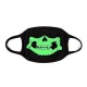 Unsiex Men Noctilucence Luminous Green Cartoon Skeleton Pattern Anti-Dust Cotton Mouth Mask Unsiex Men Noctilucence Luminous Green Cartoon Skeleton Pattern Anti-Dust Cotton Mouth Mask