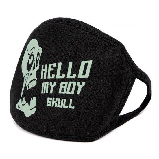 Unsiex Men Noctilucence Luminous Green Cartoon Skeleton Pattern Anti-Dust Cotton Mouth Mask Unsiex Men Noctilucence Luminous Green Cartoon Skeleton Pattern Anti-Dust Cotton Mouth Mask
