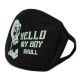 Unsiex Men Noctilucence Luminous Green Cartoon Skeleton Pattern Anti-Dust Cotton Mouth Mask Unsiex Men Noctilucence Luminous Green Cartoon Skeleton Pattern Anti-Dust Cotton Mouth Mask