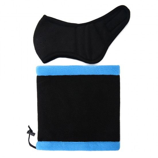 Winter Cycling Bicycle Ski Beanie Hat Face Mask Set Outdoor Multi-purpose Skullcap