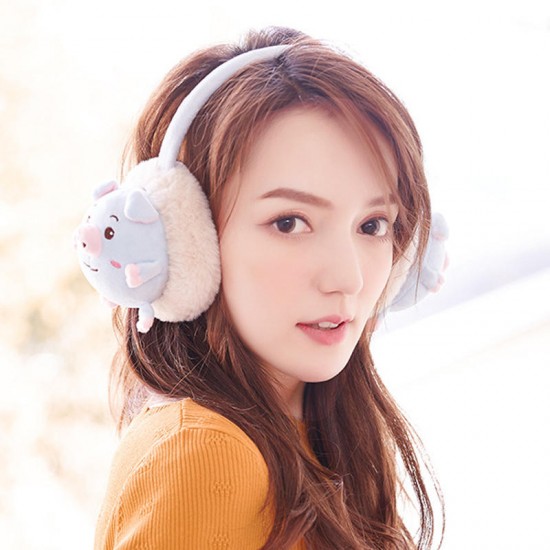 Women Cute Rabbit Pig Pattern Warm Earmuff Plush Windproof Ear Warmer Women Cute Rabbit Pig Pattern Warm Earmuff Plush Windproof Ear Warmer
