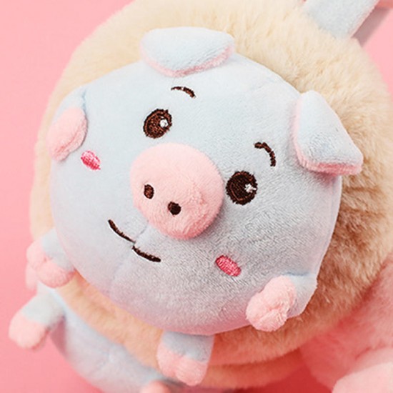 Women Cute Rabbit Pig Pattern Warm Earmuff Plush Windproof Ear Warmer