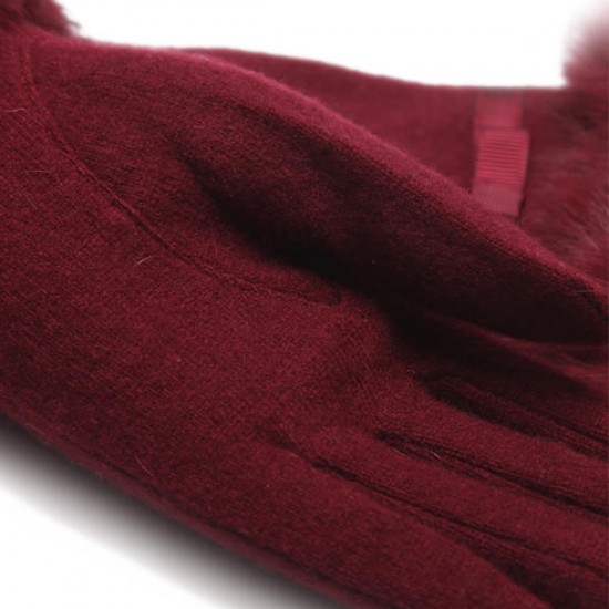 LYZA Women Autumn Warm Wool Full Fingers Gloves Winter Travel Elegant Gloves LYZA Women Autumn Warm Wool Full Fingers Gloves Winter Travel Elegant Gloves