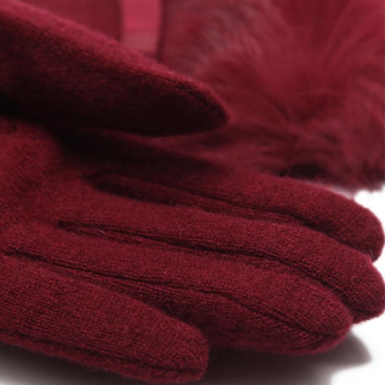 LYZA Women Autumn Warm Wool Full Fingers Gloves Winter Travel Elegant Gloves LYZA Women Autumn Warm Wool Full Fingers Gloves Winter Travel Elegant Gloves