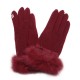 LYZA Women Autumn Warm Wool Full Fingers Gloves Winter Travel Elegant Gloves