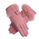 LYZA Women Warm Elegant Wool Gloves Casual Windproof Full Fingers Gloves
