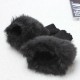 Ladies Fur Wrist Winter Warmer Knitted Fingerless Gloves Ladies Fur Wrist Winter Warmer Knitted Fingerless Gloves