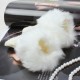 Ladies Fur Wrist Winter Warmer Knitted Fingerless Gloves Ladies Fur Wrist Winter Warmer Knitted Fingerless Gloves