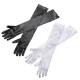 Ladies Silk Fancy Dress Prom Evening Party Long Finger Gloves Ladies Silk Fancy Dress Prom Evening Party Long Finger Gloves