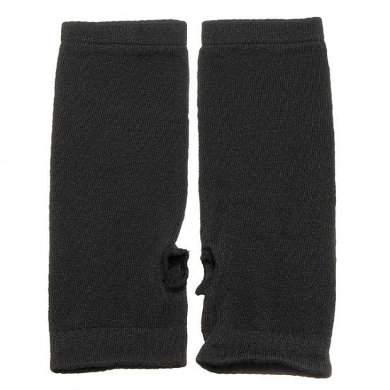 Lady Trendy Fingerless Long Knit Gloves Soft Winter Heater Gift