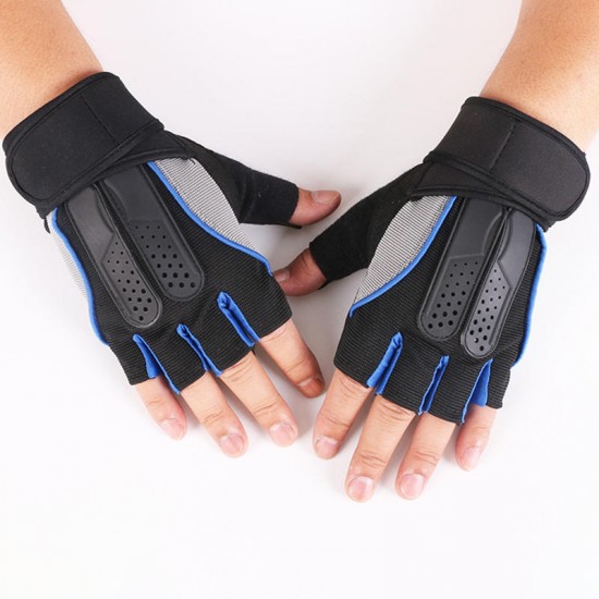 Men Women Fitness Gym Wristband Gloves Outdoor Sports Half Finger Slip Riding Gloves Men Women Fitness Gym Wristband Gloves Outdoor Sports Half Finger Slip Riding Gloves