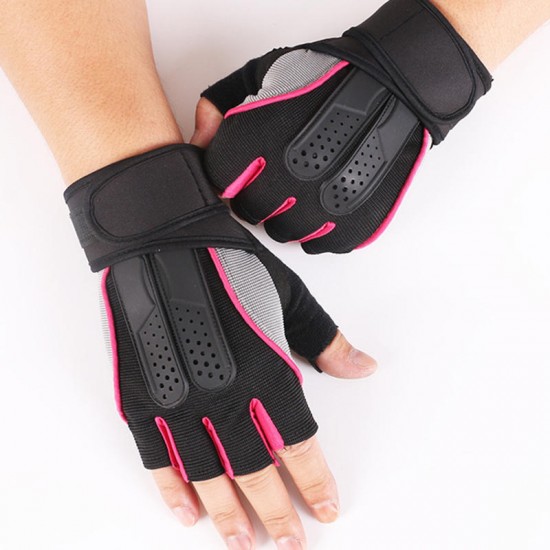 Men Women Fitness Gym Wristband Gloves Outdoor Sports Half Finger Slip Riding Gloves Men Women Fitness Gym Wristband Gloves Outdoor Sports Half Finger Slip Riding Gloves