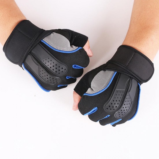 Men Women Fitness Gym Wristband Gloves Outdoor Sports Half Finger Slip Riding Gloves Men Women Fitness Gym Wristband Gloves Outdoor Sports Half Finger Slip Riding Gloves
