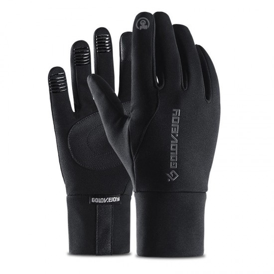 Mens Winter Riding Waterproof Touch Screen Gloves Outdoor Plus Velvet Non-slip Full Finger Glove Mens Winter Riding Waterproof Touch Screen Gloves Outdoor Plus Velvet Non-slip Full Finger Glove