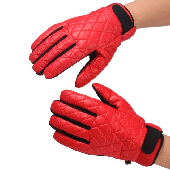 Unisex Couple Windproof Antiskid Driving Gloves Cycling Coral Fleece Linen Bike Outdoor Mittens