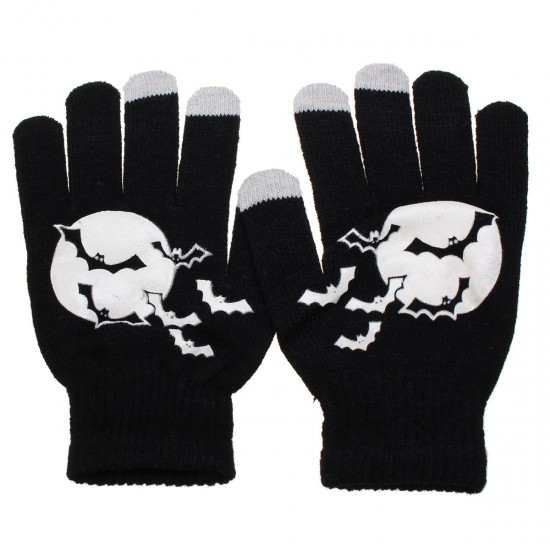 Unisex Fluorescent Touch Screen Gloves For Smartphone Tablet Full Finger Mittens Unisex Fluorescent Touch Screen Gloves For Smartphone Tablet Full Finger Mittens
