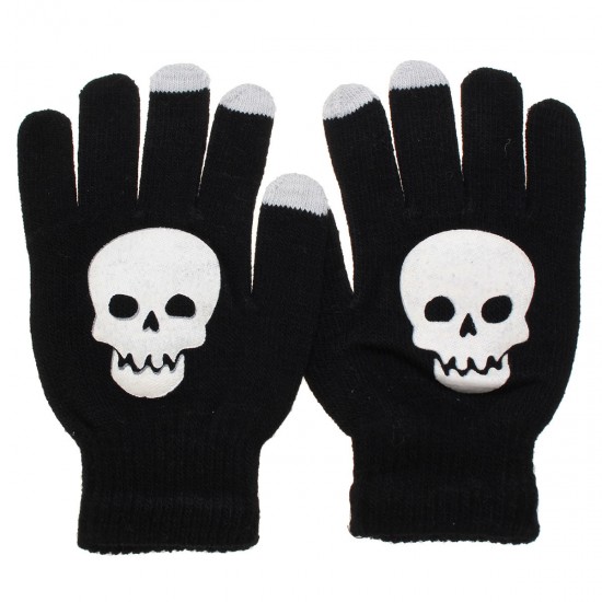 Unisex Fluorescent Touch Screen Gloves For Smartphone Tablet Full Finger Mittens Unisex Fluorescent Touch Screen Gloves For Smartphone Tablet Full Finger Mittens