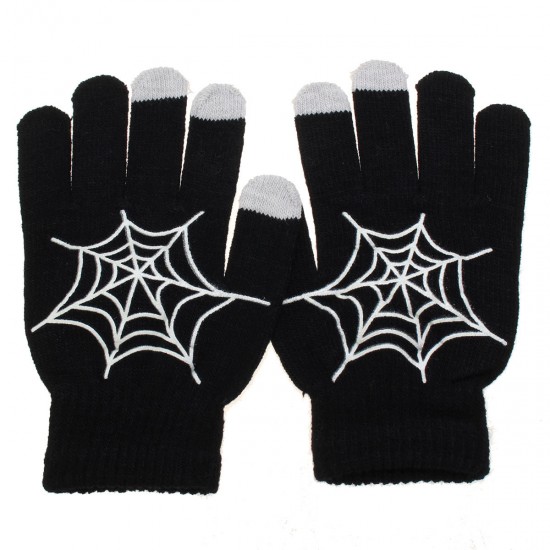 Unisex Fluorescent Touch Screen Gloves For Smartphone Tablet Full Finger Mittens Unisex Fluorescent Touch Screen Gloves For Smartphone Tablet Full Finger Mittens