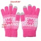 Unisex Men Women Knitted Snowflake Smartphone Touch Screen Gloves Full Finger Mittens Unisex Men Women Knitted Snowflake Smartphone Touch Screen Gloves Full Finger Mittens