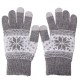 Unisex Men Women Knitted Snowflake Smartphone Touch Screen Gloves Full Finger Mittens Unisex Men Women Knitted Snowflake Smartphone Touch Screen Gloves Full Finger Mittens
