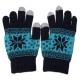 Unisex Men Women Knitted Snowflake Smartphone Touch Screen Gloves Full Finger Mittens Unisex Men Women Knitted Snowflake Smartphone Touch Screen Gloves Full Finger Mittens