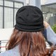 Middle-Aged Women Octagonal Woolen Bucket Hat Outdoor Sun Protection Fisherman Hat
