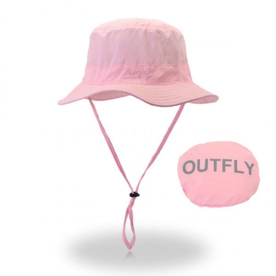 Unisex Women Summer Thin Breathable Fisherman Hat Folding Sport Outdoor Sunscreen Bucket Hat